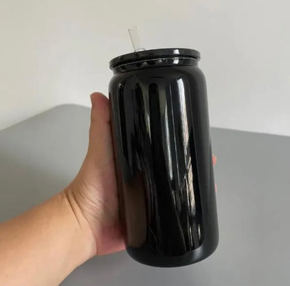 Black Glass Cup