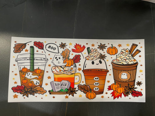 Halloween Coffee Cup Wrap