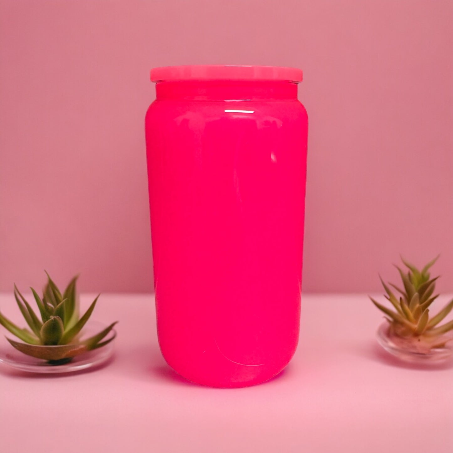 16oz Neon Glass Cup Sublimation