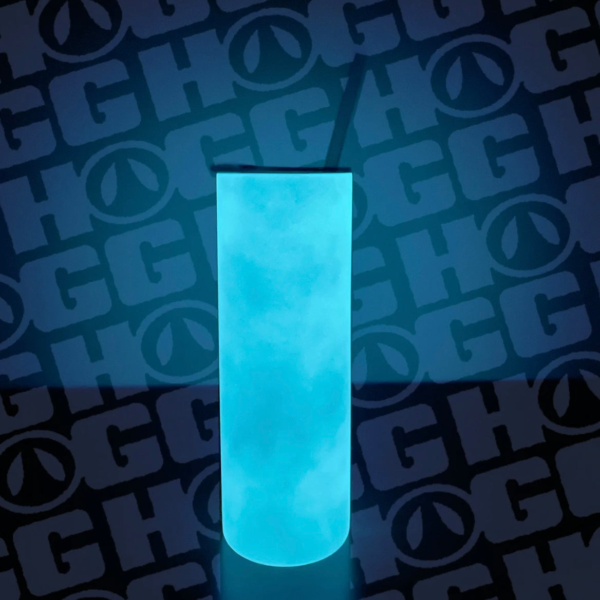 Custom 20oz tumbler Glow in the dark